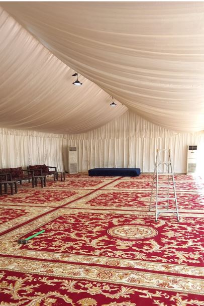 Stretch tent outdoor festival Saudi Arabia