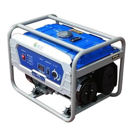 Large industrial diesel generator with teal enclosure and professional control panel