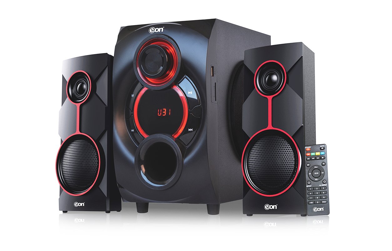Compact 2.1 speaker system with subwoofer rental Saudi Arabia
