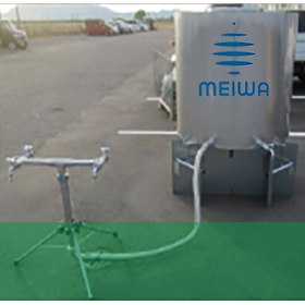 Compact turquoise water tank with wheels showing portable water solution for flexible placement