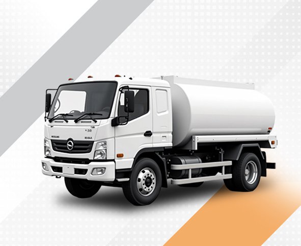 Horizontal water storage tank on trailer frame for easy transport and deployment