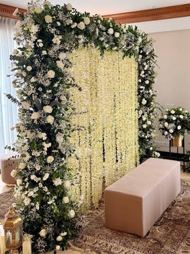 Curtain rental Riyadh wedding event backdrop